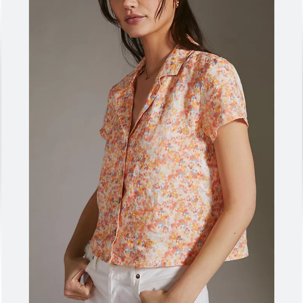 Cloth & Stone Boxy Linen Surf Shirt